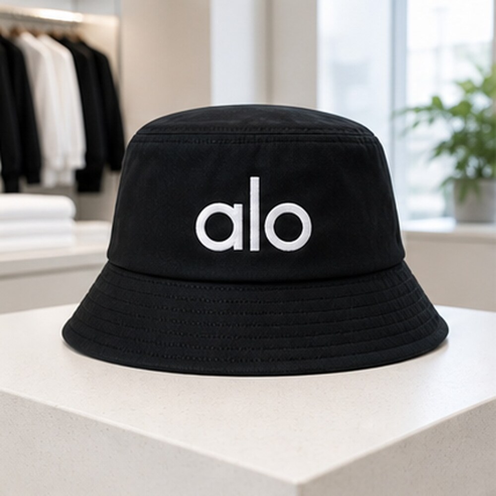 ALO Yoga Black Clean Bucket Hat OS